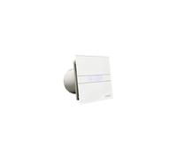 CATA E-100 MTH Extracteur d'Air Pour Salle de Bain Série E MT Hygro Façade en Verre Blanc avec Minuteur et Détecteur d'Humidité Classe Énergétique B 15 cm de Large
