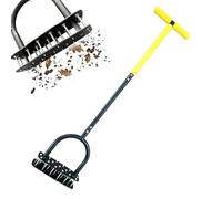 Aérateur Jardin - Manuel Résistant Usage Intensif Quinze Picots en Acier Inoxydable | Aérateur De Pelouse À Pointes - pour Jardin Arrière-Cour Ferme Terrasse Ameublissement Sol Maintenance Parc