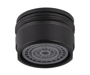 Aérateur mousseur + bague M24x100 noire EUROSANIT