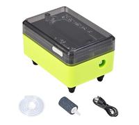 Aérateur pour Aquarium - Bulleur Rechargeable Transparent | Pompe À Appât Vivant Rechargeable - pour Voyage, Maison, Camping, Étang, Extérieur, Bateau, Entretien, Eau Salée et Eau Douce