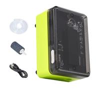 Aérateur pour Aquarium,Bulleur Transparent Rechargeable | Pompe À Appât Vivant Rechargeable | pour Voyage Maison Camping Entretien d'Étang Bateau Extérieur Eau Salée et Douce