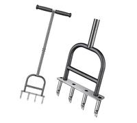 Aérateur robuste en acier avec poignée ergonomique pour une pénétration facile du sol et un aérateur d'herbe plus sain