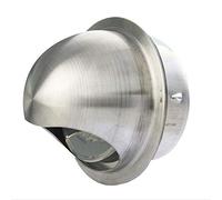 Aérateur Rond Grille Clapet Anti Retour en Acier Inoxydable Grille Couvercle de Ventilation Sortie d'évacuation Mural Bouches d'aération pour Ventilation de Salle de Bains Cuisine de Bureau ,160mm