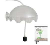 Aérateur Silencieux pour Aquarium - Élimine dommages causés par éclaboussures sans Effort, Protection Contre Bulles en Acrylique Transparent, diffuseur d'oxygène Nano-Pores + Tube | Kit d'