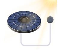 Aérateur Solaire pour Bassin - Pompe À Air Silencieuse 2,5 W avec Pierre Bulleuse,Kit D'Aérateur De Bassin Flottant | Idéal pour Aquariums Bains d'oiseaux Arrière-Cour Jardin Paysager