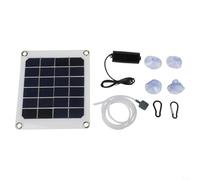 Aérateur solaire pour étang avec panneau de 20 W pour poissons d'extérieur pour étangs, aération silencieuse pour une vie aquatique saine