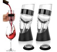Aerateur Vin, 2 Pièces Decanteur à Vin,Carafe Vin avec Vin Filtre Magic Decanter Aérateur de Vin Carafe a Decanter Vin, Aérateur à Vin pour les Amateurs de Vin