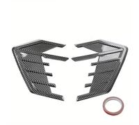 aération capot 2pcs Couverture Modanature Entrée D’air Capot Voiture Universelle Pour Wing Decals Autocollant Branchies Décor Ventilation Carrosserie Relooking Extérieur Auto(Black2)