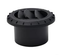 Aération de chauffage d'air 75 mm, sortie d'air chaud, conduit de chauffage rotatif à 360 degrés, accessoires de chauffage de stationnement en plastique noir