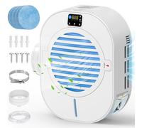 Aération de sèche-linge d'intérieur 4 en 1 avec déshumidificateur pour protéger les meubles, kit d'aération pour sèche-linge électrique, piège à peluches, affichage intelligent de la température et de