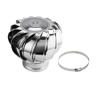 Aération de toit avec grande capacité d'échappement, ventilateur de toit avec turbines, résistant aux intempéries, en acier inoxydable, hotte de cheminée rotative, installation facile