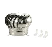 Aération de toit avec grande capacité d'échappement, ventilateur de toit avec turbines, résistant aux intempéries, en acier inoxydable, hotte de cheminée rotative, installation facile