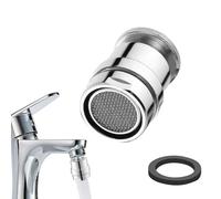 Aération du robinet de salle de bain, assurance robinet,Remplacement de robinet de fil en laiton - Appuyez sur Bubbler, filtre d'adaptateur de robinet à économie d'eau Bubbler Bec