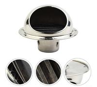 Aération murale ronde en acier inoxydable brossé avec grille en maille et joint d'étanchéité pour salle de bain cuisine extracteur ventilateur