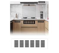 Aérations de porte en alliage d'aluminium pour portes intérieures, grille de ventilation rectangulaire pour armoire et armoire