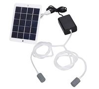 Aerator de l'étang solaire avec pompe à air, pompe à oxygène à plusieurs usages pratiques avec 2 pierres d'air, 2 modes Bubbler pour petit étang à poisson, réservoir, aquarium