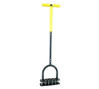 Aerator Lawn Tool - with 15 Stainless Steel Spikes T Handle Manual