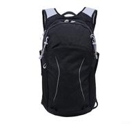 Aéré Trekking 19L Confort Anti-Transpiration Aéré Trekking | Nylon abrasion résistant, coutures renforcées, protection pluie, couleur pour sable gris lilas (Midnight Black 49.5*16*25cm)