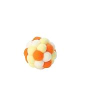 Aerensic 1 Balle rebondissante colorée Faite à la Main, Jouet en Peluche Arc-en-Ciel for Chat, Chaton, Chiot, Jouets à mâcher interactifs, Accessoires for Animaux de Compagnie(05)