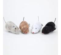 Aerensic 1PC Souris Jouets Chat Jouer Farce Rat Teaser Jouet Effrayant Astuce Courir Peluche Souris Jouets D'interaction for Animaux De Compagnie Chats Cadeau