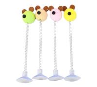 Aerensic Jouet à Ressort en Plumes de Chat de Couleur aléatoire avec Ventouse, Baguette Interactive for Chat, Jouet for Chat, grattoir for Chat(6)