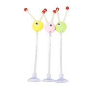 Aerensic Jouet à Ressort en Plumes de Chat de Couleur aléatoire avec Ventouse, Baguette Interactive for Chat, Jouet for Chat, grattoir for Chat(12)