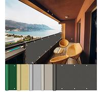 AEREY Brise Vue pour Balcon 50x350cm, Brise Vue Occultant, éviter Les Regard indiscret Brise Vue Haute Densité pour Les balcons, Petites piscines - Anthracite