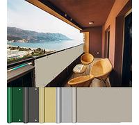 AEREY Brise Vue pour Balcon 55x450cm, Brise Vue Balcon, éviter Les Regard indiscret Brisé Vue Balcon pour Balcon, terrasse, Jardin - Taupe