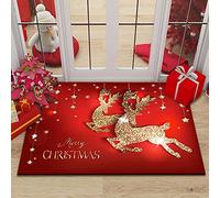 AEREY Tapis de Noël intérieur - Long - Antidérapant - Pour Noël, couloir, cuisine, chambre à coucher, salon, balcon - 40 x 180 cm