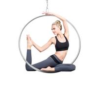 Aerial Hoop Kit d'anneaux de cerceau professionnels en acier inoxydable 85 cm pour acrobatie aérienne et aérobic jusqu'à 115 kg