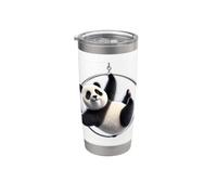 Aerial Lyra Hoop Panda Cute Fun Gobelet isotherme en acier inoxydable double paroi