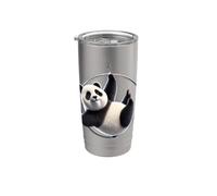 Aerial Lyra Hoop Panda Cute Fun Gobelet isotherme en acier inoxydable double paroi