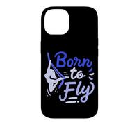 Aerial Yoga Born to Fly Né pour Voler Écharpes en Soie Coque pour iPhone 14