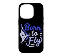 Aerial Yoga Born to Fly Né pour Voler Écharpes en Soie Coque pour iPhone 14 Pro