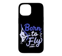 Aerial Yoga Born to Fly Né pour Voler Écharpes en Soie Coque pour iPhone 15