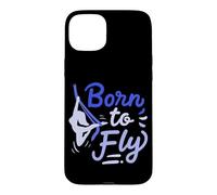 Aerial Yoga Born to Fly Né pour Voler Écharpes en Soie Coque pour iPhone 15 Plus