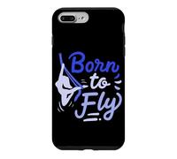 Aerial Yoga Born to Fly Né pour Voler Écharpes en Soie Coque pour iPhone 7 Plus/8 Plus