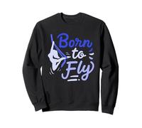 Aerial Yoga Born to Fly Né pour Voler Écharpes en Soie Sweatshirt