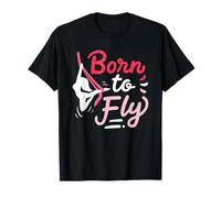 Aerial Yoga Born to Fly Né pour Voler Écharpes en Soie T-Shirt