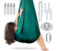 Aerial Yoga Kit hamac de yoga aérien, aérien de yoga swing air, 200 kg max. et serviette de yoga aérienne pour adultes, exercices anti-gravité