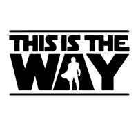AeRko Funny This is the Way Sticker Vinyl Car Styling Decals Autocollant Car Sticker DIY Auto Accessories (couleur : Nero, taille : 15 cm)