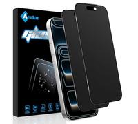 Aerku 2 Pièces Couverture Complète Mat Verre Trempé Anti-espion Compatible avec iPhone 17 Pro, Mate 9H Dureté Protection écran de Confidentialité, Anti-Spy Privacy Matt Vitre Protecteur