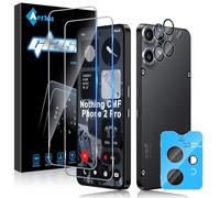 Aerku 2 Pièces Verre Trempé pour Nothing CMF Phone 2 Pro avec 2 Pièces Caméra Arrière Objectif Protecteur, Dureté 9H Film Protection écran, Anti Rayures Ultra Résistant Vitre Protection