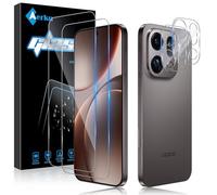 Aerku 2 Pièces Verre Trempé pour Oppo Find X9 Pro 5G avec 2 Pièces Caméra Arrière Objectif Protecteur, Dureté 9H Anti Rayures Film Protection écran, Ultra Résistant Vitre Protection