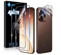 Aerku 2 Pièces Verre Trempé pour Oppo Reno 15 Pro 5G avec 2 Pièces Caméra Arrière Objectif Protecteur, 9H Dureté Anti Rayures Film Protection écran, Ultra Résistant Vitre Protection
