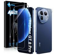 Aerku 2 Pièces Verre Trempé pour Realme GT 8 Pro 5G avec 2 Pièces Caméra Arrière Objectif Protecteur, Dureté 9H Anti Rayures Film Protection écran, Ultra Résistant Vitre Protection