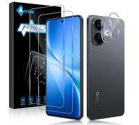 Aerku 2 Pièces Verre Trempé pour Vivo V60 Lite 4G/ 5G avec 2 Pièces Caméra Arrière Objectif Protecteur, 9H Dureté Anti Rayures Film Protection écran, Ultra Résistant Vitre Protection