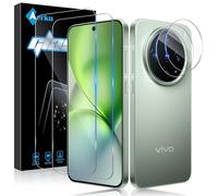 Aerku 2 Pièces Verre Trempé pour Vivo X200 Pro Mini avec 2 Pièces Caméra Arrière Objectif Protecteur, Dureté 9H Film Protection écran, Anti Rayures Ultra Résistant Vitre Protection