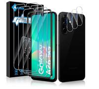 Aerku 3 Pièces Protection Verre Trempé pour Samsung Galaxy A26 5G avec 3 Pièces Caméra Arrière Protection Accessoire, Ultra Résistant Film Protection écran, Sans Bulles, Dureté 9H Glass