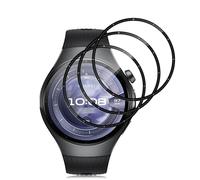 Aerku 3 Pièces Verre Trempé pour Huawei Watch 5 46MM, Sans Bulles 9H HD Ultra Résistant Protection écran Film en Vitre Trempé Protecteur d'écran [Transparent]